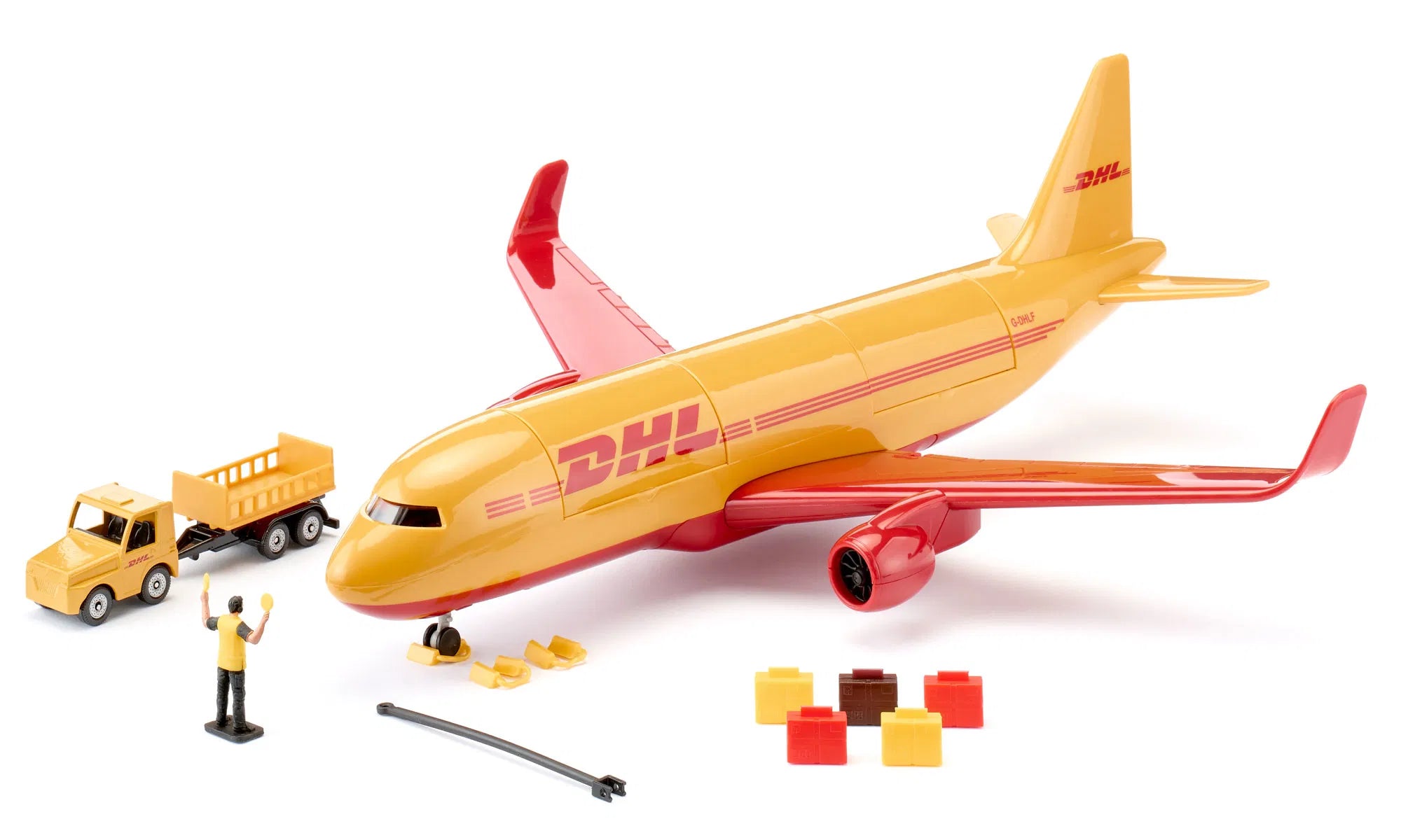 DHL CARGO AIRCRAFT WITH ACCESSORIES