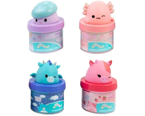 Squishmallows - Αρωματικό Cloud Slime με topper σε βαζάκι W1 (4 σχέδια)