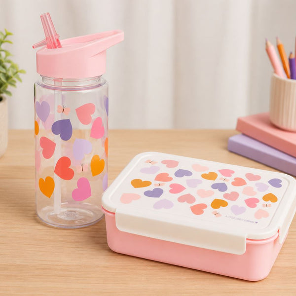 A Little Lovely Company Παγουράκι Tritan Παιδικό 450ml – Καρδιές
