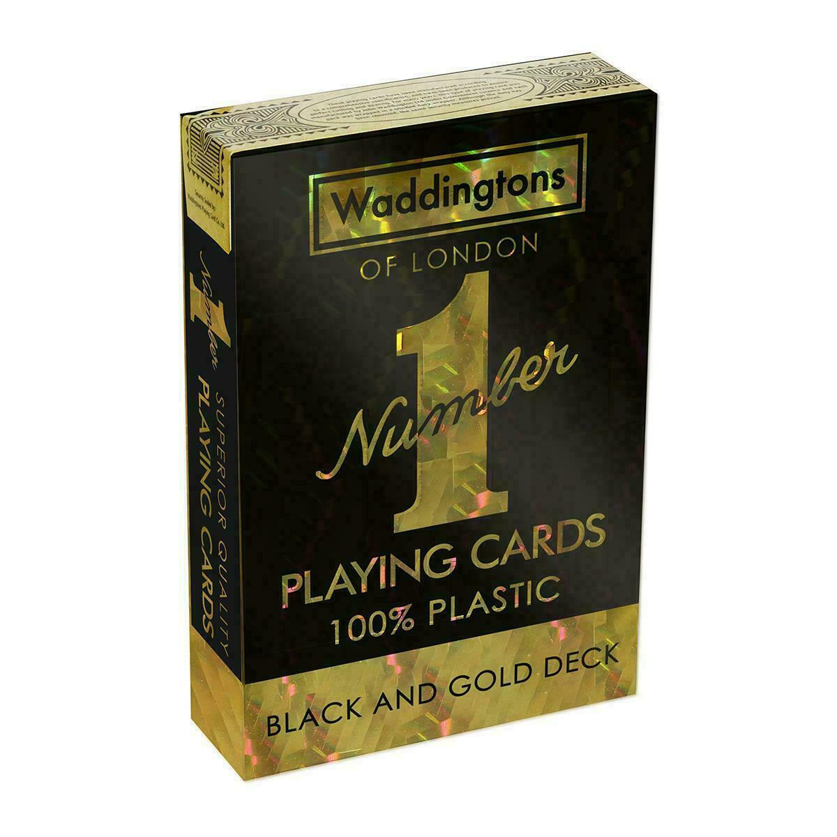 Waddingtons No.1 Black & Gold Playing Cards |