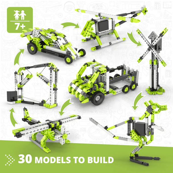 Engino Creative Builder: Κινητικό Σετ 30 Μοντέλων - STEM Εκπαιδευτικά Παιχνίδια Μηχανικής για παιδιά 7+ ετών (30 Μοντέλα για Κατασκευή)