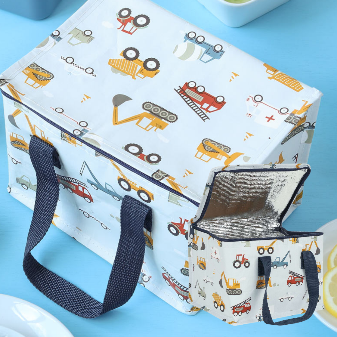 A Little Lovely Company – Insulated Lunch Bag – Vehicles