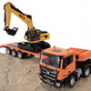 HUINA RC Flatbed Trailer & Excavator (2026 Model)
