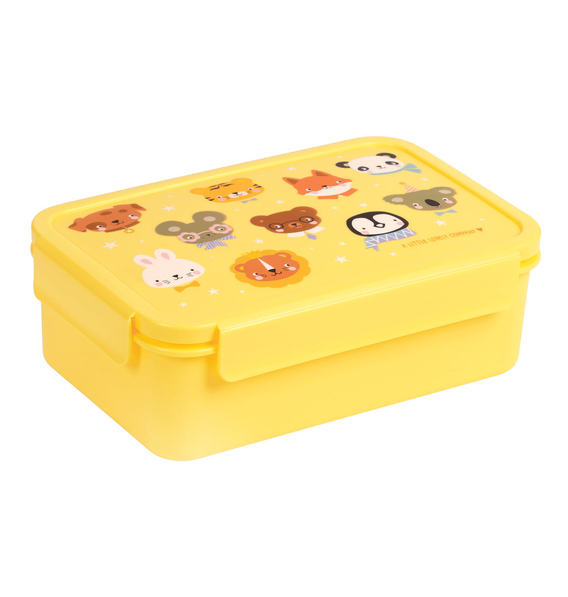 A Little Lovely Company – Δοχείο φαγητού Bento με θήκες 1.2L – Animal Friends