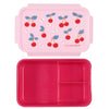 A Little Lovely Company Bento Lunch Box with Compartments 1.2L – Cherries