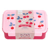 A Little Lovely Company Bento Lunch Box with Compartments 1.2L – Cherries