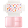 A Little Lovely Company Bento Lunch Box with Compartments 1.2L – Hearts