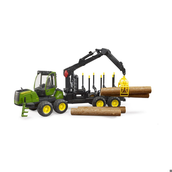 Τρακτέρ John Deere με γερανό και 4 κορμούς