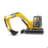 CAT Mini Track Excavator with Worker