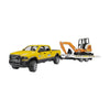 RAM 2500 with Trailer and Excavator
