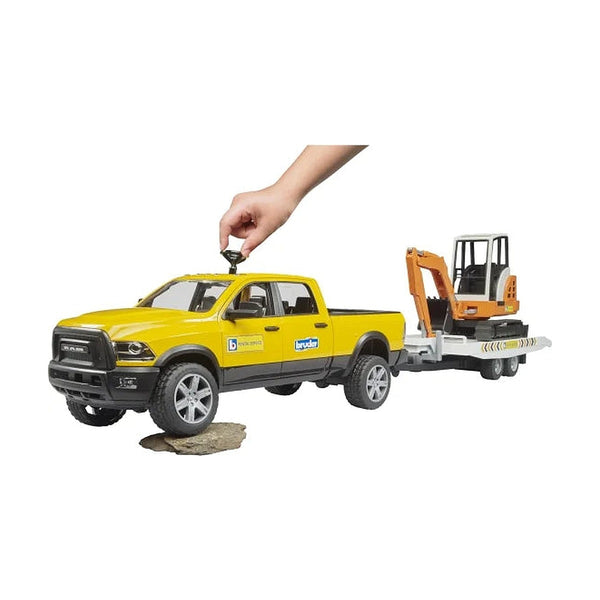 RAM 2500 with Trailer and Excavator
