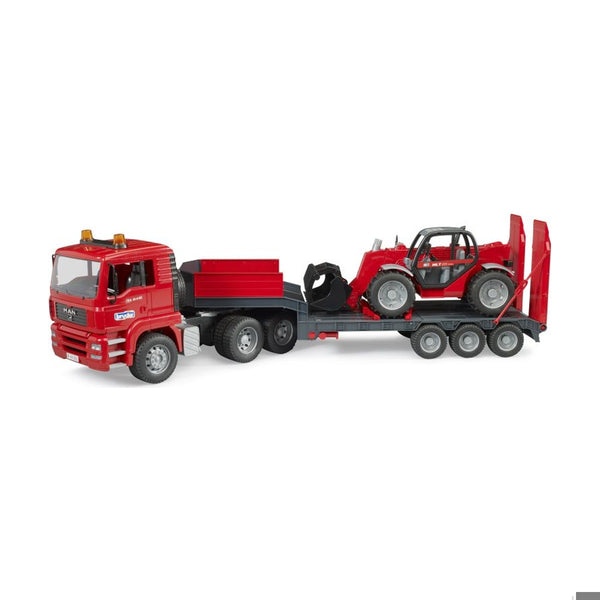 MAN TGA Low Loader with Manitou Loader