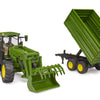 John Deere 7R 350 Tractor with Loader and Trailer