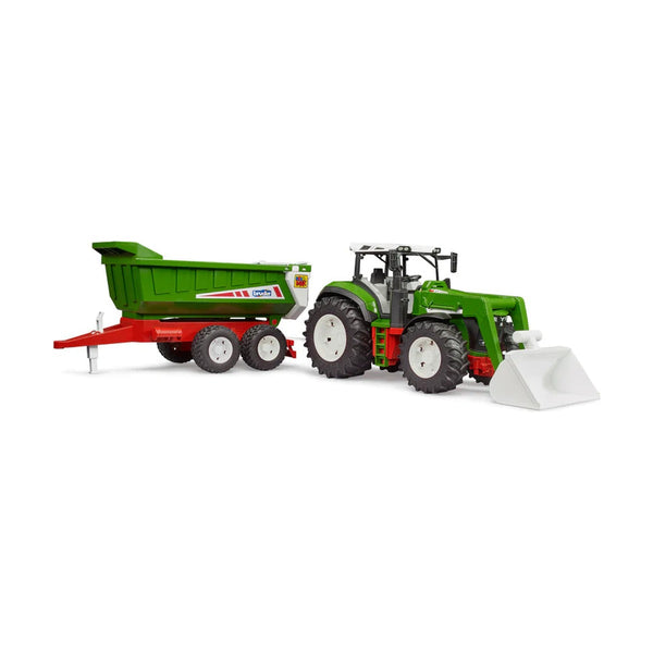 Tractor with Front Loader and Trailer ROADMAX