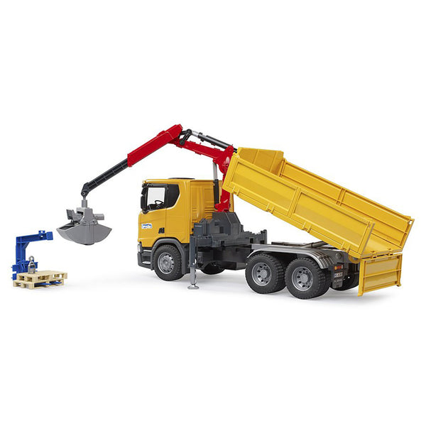 Scania Super 560R Construction Truck with Crane and 2 Pallets