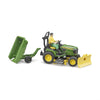John Deere Lawn Tractor with Gardener and Trailer
