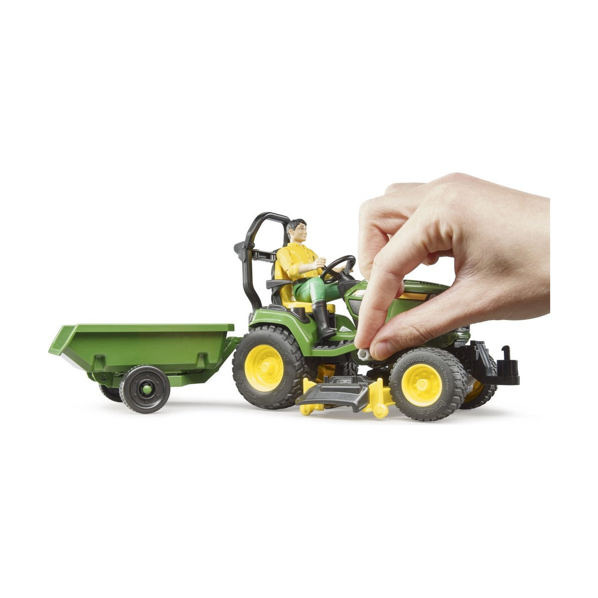 John Deere Lawn Tractor with Gardener and Trailer