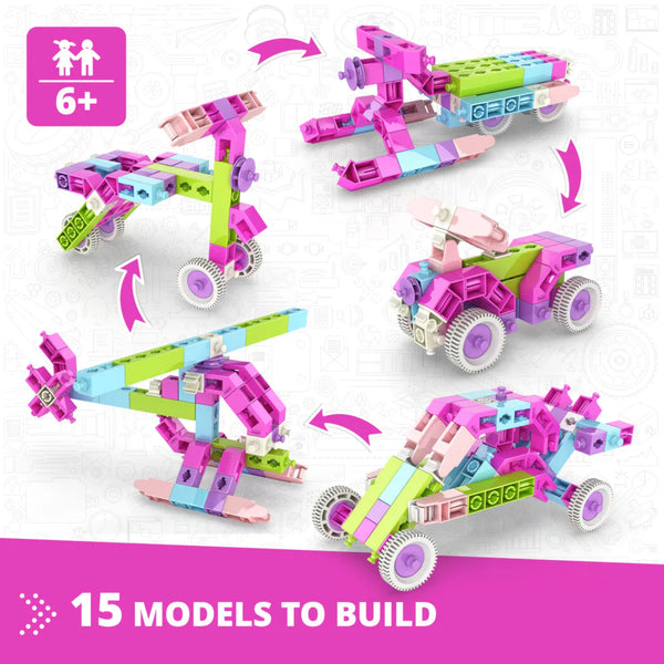 Engino Creative Builder: Σετ Σχεδιαστή 15 Μοντέλων - STEM Εκπαιδευτικά Παιχνίδια για Παιδιά 6+ Ετών (15 Μοντέλα για Κατασκευή)