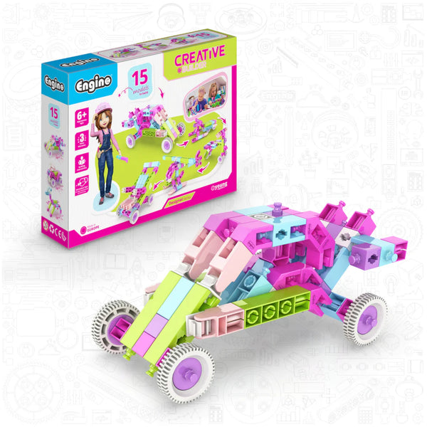 Engino Creative Builder: Σετ Σχεδιαστή 15 Μοντέλων - STEM Εκπαιδευτικά Παιχνίδια για Παιδιά 6+ Ετών (15 Μοντέλα για Κατασκευή)