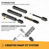 Engino Creative Builder Tall Crane Machinery Set: Educational Engineering Toys for Kids Ages 6+ (3 Models to Build)
