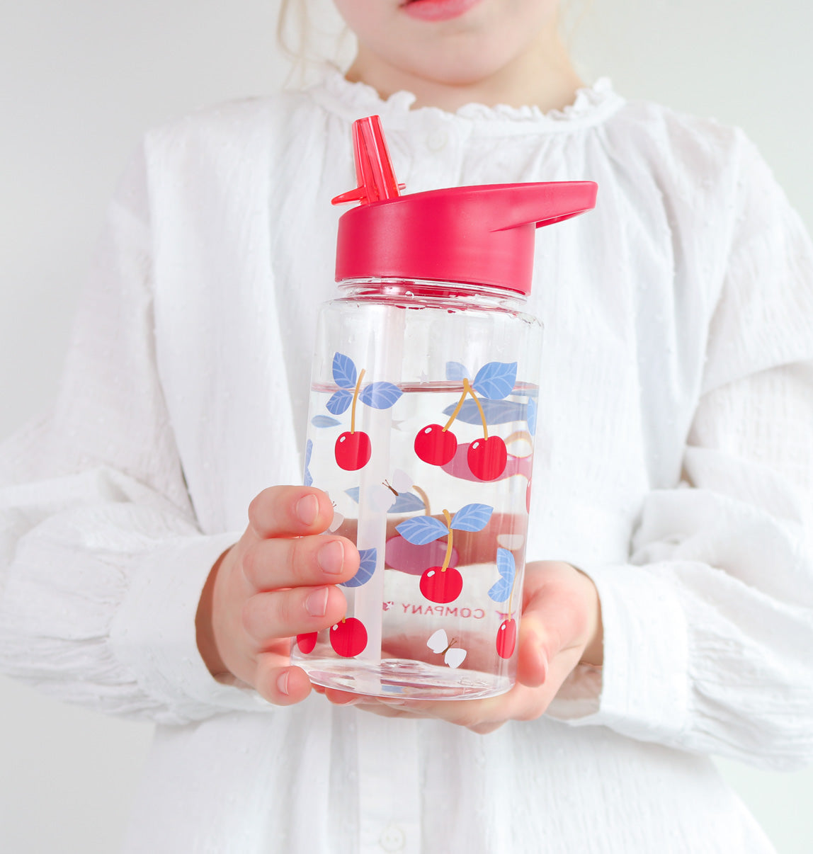 A Little Lovely Company Tritan Kids Water Bottle 450ml – Cherries