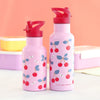 A Little Lovely Company Double-Walled Stainless Steel Bottle 350ml – Cherries