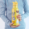 A Little Lovely Company XL Double-Walled Stainless Steel Bottle 500ml – Animal Friends