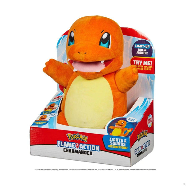 Charmander 25cm Plush with Sound & Light (Flame Action)
