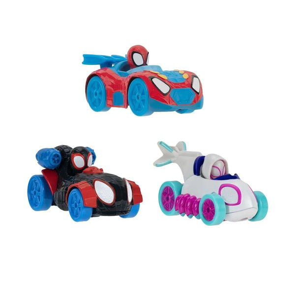 Spidey - Μεταλλικό όχημα 7,5cm με φιγούρα W2 (3 σχέδια)