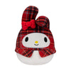 Squishmallows Sanrio My Melody 20cm Plush Red Plaid