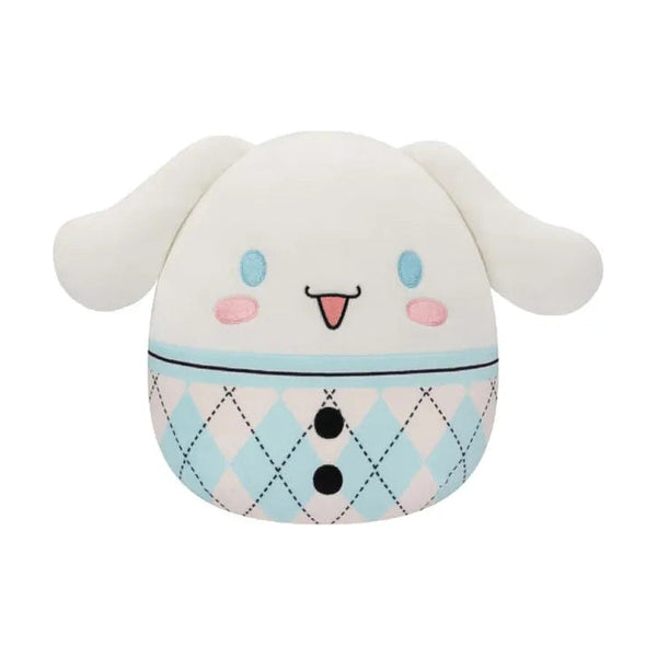 Squishmallows Sanrio Cinnamoroll 20cm Plush Blue Plaid