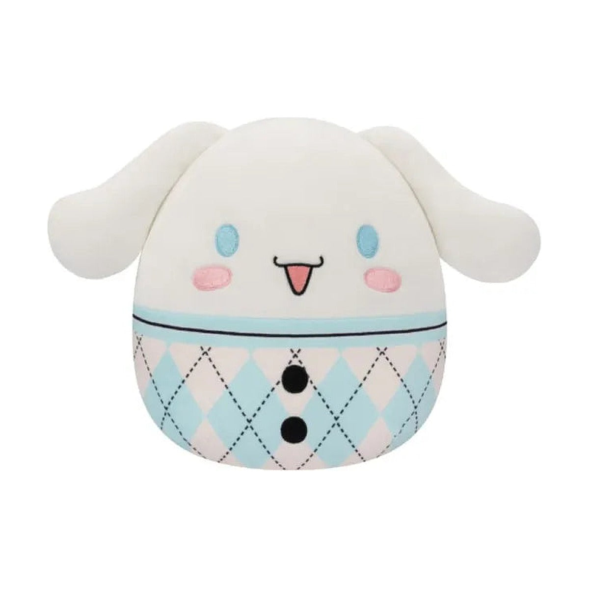 Squishmallows Sanrio Cinnamoroll 20cm Plush Blue Plaid