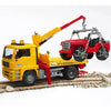 MAN Roadside Assistance Truck with Crane and SUV