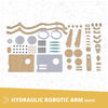 Engino MAKERSPACE DIY: Hydraulic Robotic Arm, STEM Toys for Kids Ages 8+ (1 Model to Build)
