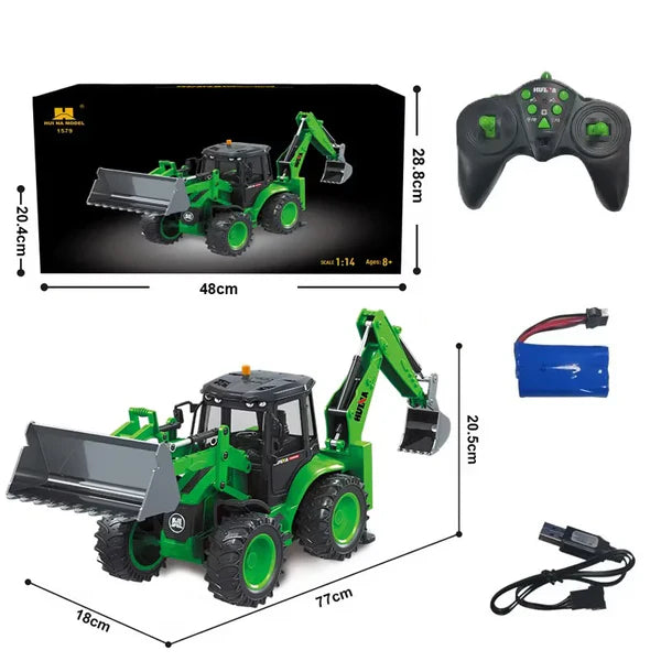 HUINA RC Backhoe Loader (2026 Model)