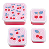 A Little Lovely Company – Lunch & Snack Box Set (4 pcs) – Cherries