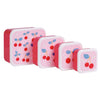 A Little Lovely Company – Lunch & Snack Box Set (4 pcs) – Cherries