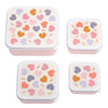 A Little Lovely Company Set of 4 Lunch & Snack Boxes – Hearts