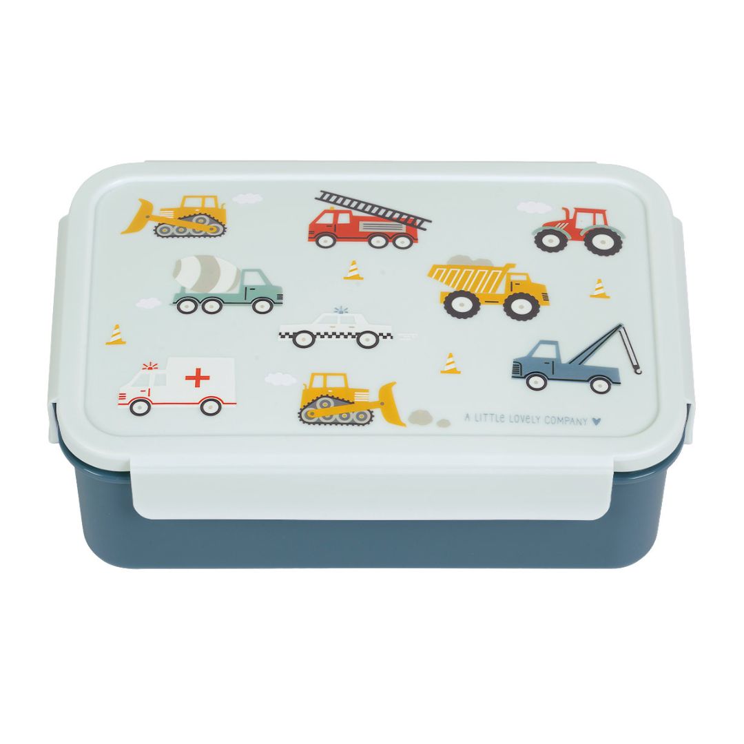 A Little Lovely Company – Bento Lunch Box with Compartments 1.2L – Vehicles