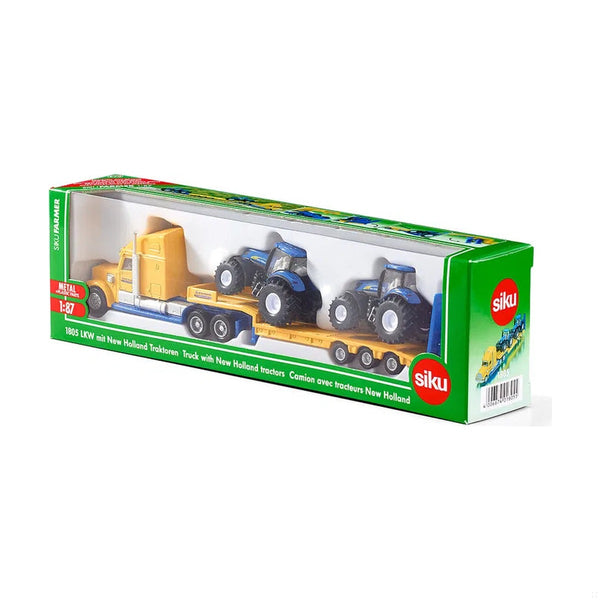 New Holland Semi Truck with 2 Tractors 1:87