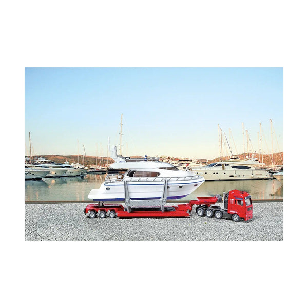 Semi Truck with Yacht Set 1:87
