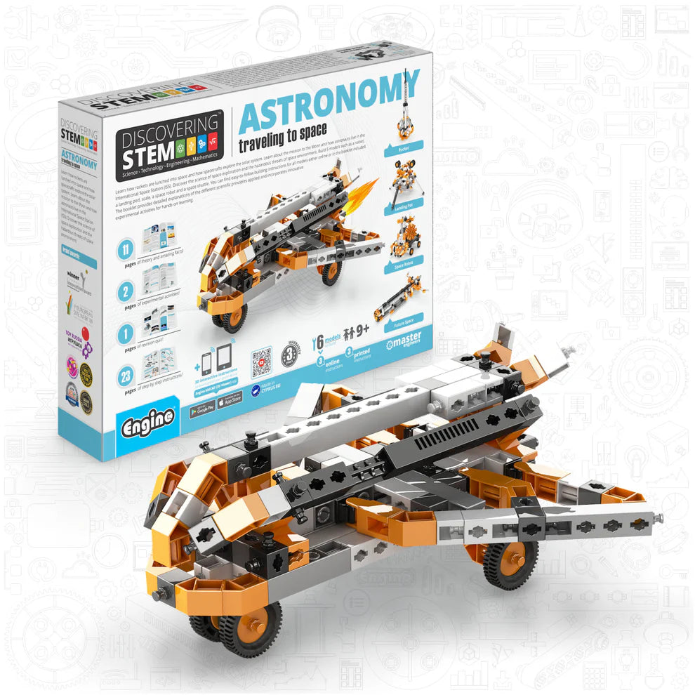 Engino Discovering STEM Αστρονομία: Εκπαιδευτικά Παιχνίδια Μηχανικής Διαστήματος για Παιδιά 9+ Ετών (6 Μοντέλα για Κατασκευή)
