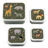 A Little Lovely Company Set of 4 Lunch & Snack Boxes – Savanna