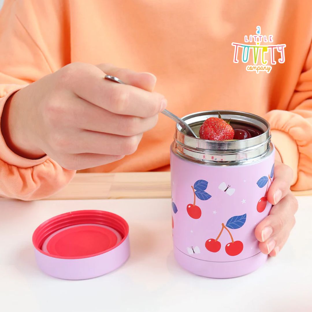 A Little Lovely Company – Stainless Steel Food Thermos 300ml – Cherries