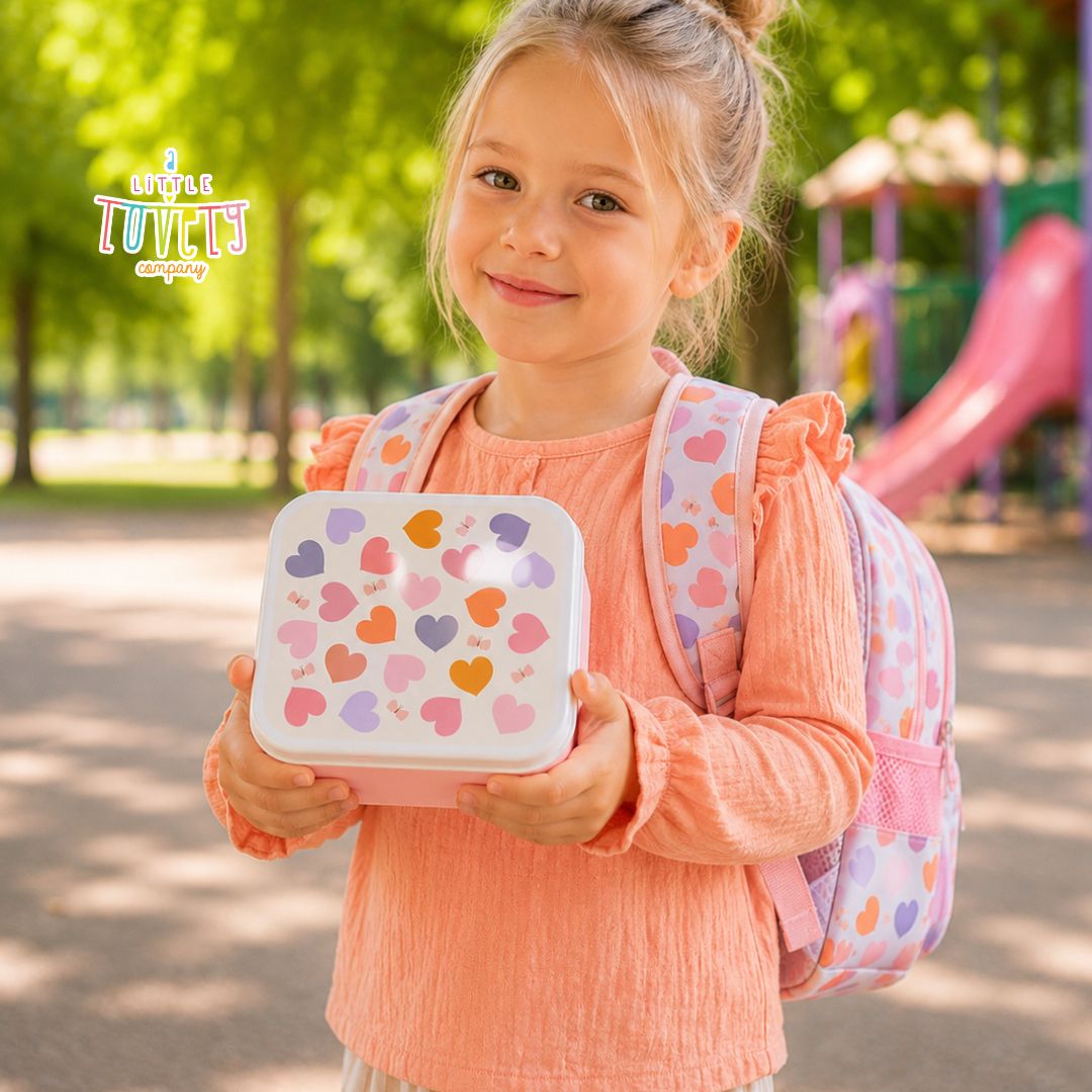 A Little Lovely Company Set of 4 Lunch & Snack Boxes – Hearts