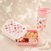 A Little Lovely Company Bento Lunch Box with Compartments 1.2L – Hearts