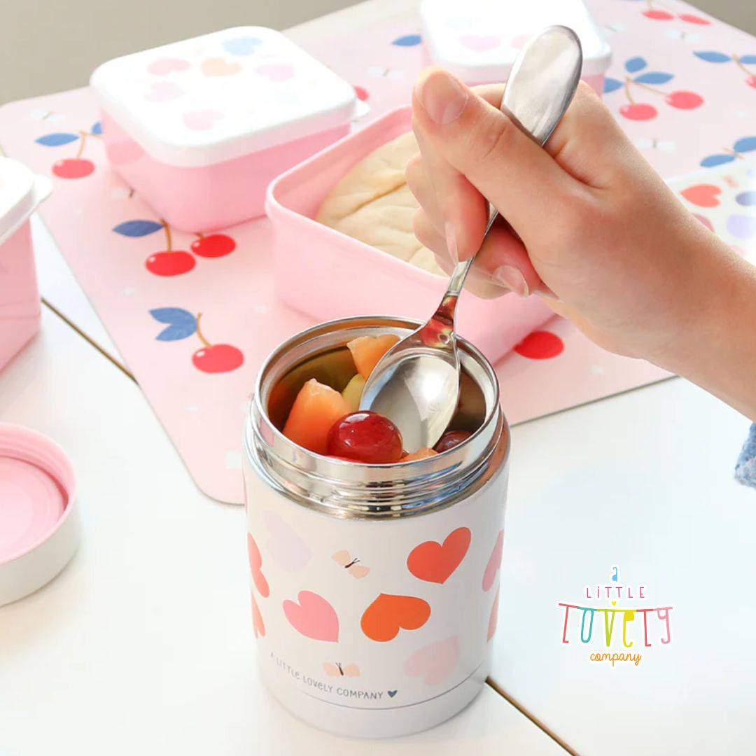 A Little Lovely Company – Stainless Steel Food Thermos 300ml – Hearts