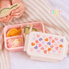 A Little Lovely Company Bento Lunch Box with Compartments 1.2L – Hearts