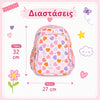 A Little Lovely Company – Kindergarten Backpack with Insulated Lunch Compartment – Hearts