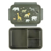 A Little Lovely Company Bento Lunch Box with Compartments 1.2L – Savanna